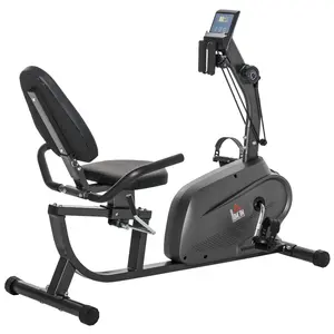 Buy Recumbent Exercise Bike Recovery Exerciser, 8-Level Magnetic Resistance Stationary Bike with Pad Holder, LCD Monitor, for Indoor Cardio Workout, Black