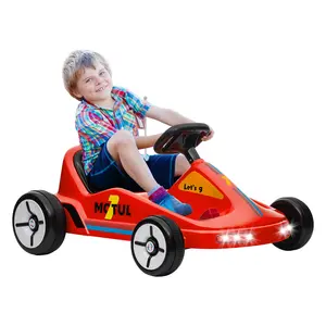 Buy 6V Electric Go Kart for Kids with Music, Light, Horn, for 3-5 Years, Red