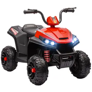 Buy 12V Kids Electric Quad Bike w/ Spring Suspension System, Forward, Backward, LED Light, Music, MP3, Red