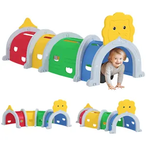 Buy Kids Play Tunnel for 3-6 Years Crawl and Climb, Lion Design, Indoor & Outdoor