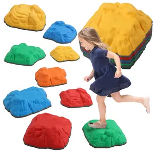 Buy Balance Stepping Stones for Kids with Non-slip Bottom, Indoor Outdoor Obstacle Course for Ages 3-8 Years, Multicoloured