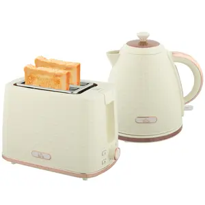 Buy 1.7L 3000W Fast Boil Kettle & 2 Slice Toaster Set, Kettle and Toaster Set with Auto Shut Off, Browning Controls, Beige