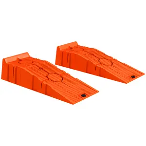 Buy 2 Pieces Car Ramps Heavy Duty 5 Ton Motorhome Levelling Ramps, Plastic Garage Workshop Car Lift, Portable Automotive Vehicle Campervan Car Ramp, Orange