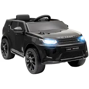 Buy Licensed Land Rover Discovery Sport, 12V Kids Ride on Car w/ Remote Control, Lights, Music, Horn, for 3-6 Years, Black