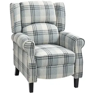 Buy 160&deg; Reclining Armchair, with Footrest - Grey