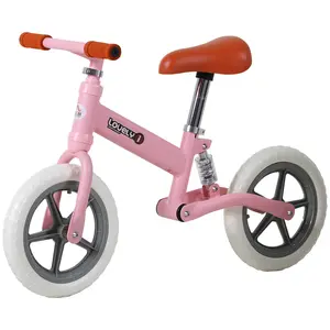 Buy 12" Kids Balance Bike No Pedal Bicycle EVA Tire Adjustable Seat Toddler Training Bike W/ Shock Absorber 2 - 5 Years Gift for Boys Girls Pink