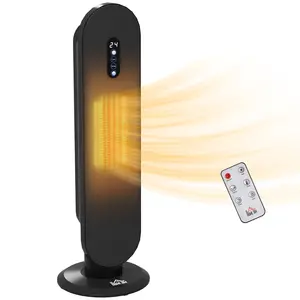 Buy 45&deg; Oscillating Ceramic Space Heater, with Remote - Black