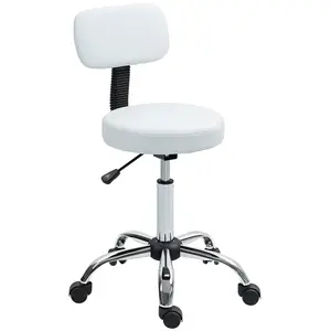 Buy 360&deg; Swivel Seat Salon Stool - White