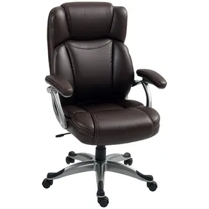 Buy 49.5-59cm Faux Leather Office Chair - Brown
