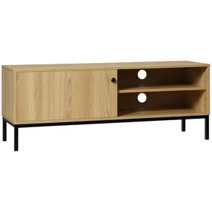 Buy 50" Screen TV Stand, with Sliding Door Storage - Wood-Effect