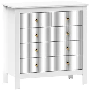 Buy Elegant Chest of Five Drawers - White