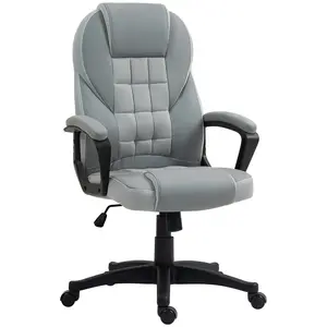 Buy Faux Leather Office Chair - Grey