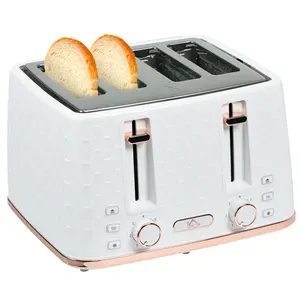 Buy Four-Slice Honeycomb Toaster - White