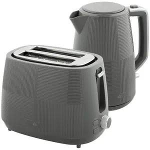 Buy Kettle and Toaster Set, 1.7L 3000W Fast Boil Kettle & 2 Slice Toaster Kitchen Set with 7 Level Browning Controls, Defrost, Reheat, Boil-dry Protection, Grey