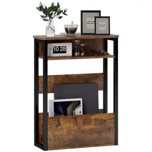 Buy Industrial-Style Side Table - Black/Brown