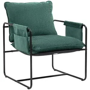 Buy Minimal Padded Accent Chair, with Pockets - Green