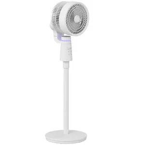 Buy Pedestal Air Circulation Fan with Oscillating, Light Off, White