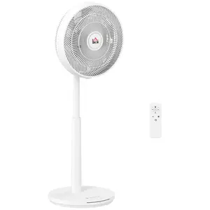 Buy  Pedestal Fan with Oscillating, Tilt, Adjustable Height, White