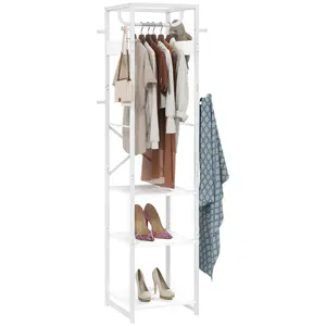 Buy Multi-Storage Clothes Rack - White