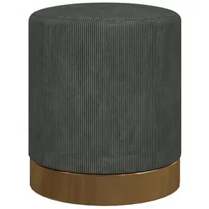 Buy Soft Padded Corduroy Footstool - Dark Green