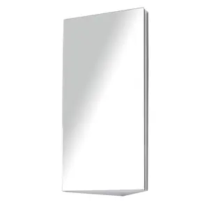 Buy Stainless Steel Wall mounted Bathroom Corner Mirror Storage Cabinet Single Door 300mm (W)