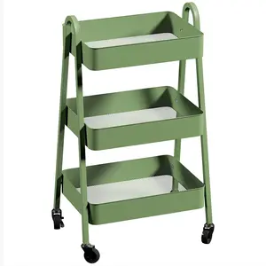 Buy Three-Tier Storage Trolley - Green