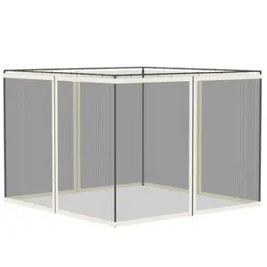 Buy 302 x 207cm Universal Replacement Mesh Sidewall Netting for Gazebos and Canopy Tents, (Sidewall Only) White