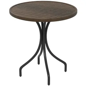 Buy &Icirc;&brvbar;66cm Galvanised Steel Garden Table - Brown