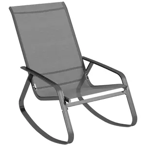Buy Rocking Garden Chair - Grey