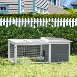 Buy Guinea Pigs Hutches Small Guinea Pigs Hutches Pet Run Cover, with Water-resistant Asphalt Roof