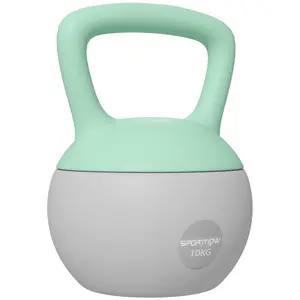 Buy 10KG Soft Kettlebell, Kettlebell with Non-Slip Handle for Home Gym, Weight Lifting, Strength Training, Green/Grey