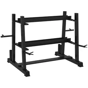 Buy 3-Tier Dumbbell Rack, Versatile Weight Rack with 4 Weight Rods for Dumbbells, Kettlebells and Plates (Rack Only)