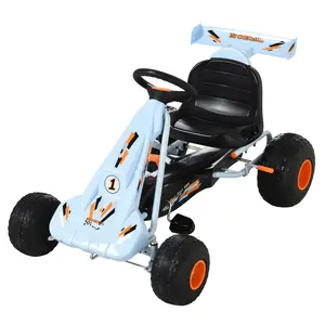 Buy HOMCOM Pedal Go Kart, Kids Ride On Race Car with Brake, Gears Shift, Steering Wheel, Adjustable Seat, Gift for Boys and Girls 3-6 Years Outdoor, Blue