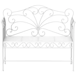Buy Outsunny Heavy-Duty Garden Bench-White