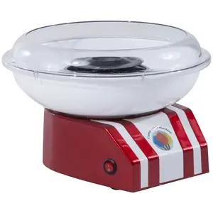 Buy Candy Floss Machine for Kids & Adults, 550W  Retro Cotton Maker for Sugar or Candies,  Including 10 Candyfloss Sticks, Non-Slip Base, Red & White