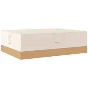Buy Garden Furniture Covers Waterproof, 600D Oxford Outdoor Furniture Cover with 4 Air Vents, 275 x 208 x 78 cm, Beige