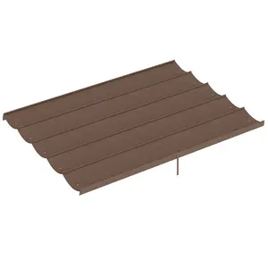 Buy Retractable Pergola Cover, 3.5 x 2.6 m Replacement Canopy Fabric for 4 x 3 m Frame, Roof Top Only, Brown