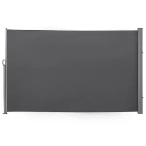 Buy Outsunny Retractable Sun Side Awning Screen Fence Patio Garden Wall Balcony Screening Panel Outdoor Blind Privacy Divider (3x1.8M, Grey)