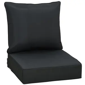 Buy Outsunny Outdoor Seat and Back Cushion Set Patio Deep Seating Chair Replacement Cushion