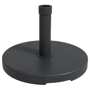 Buy Outsunny 15kg Concrete Umbrella Parasol Base with Rattan Effect 46.5cm Dia Heavy Duty Parasol Stand for Outdoor Patio Umbrella