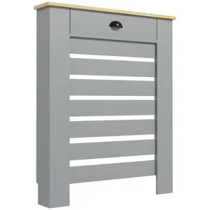 Buy 95.5H x 78Wcm Radiator Cover, with Drawer - Grey