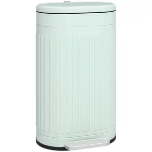 Buy 30L Metal Kitchen Bin, with Soft-Close Lid - Light Green