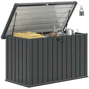 Buy 400L Galvanised Steel Garden Storage Box