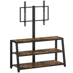 Buy Industrial-Style TV Stand, with 35&deg; Swivel Bracket - Dark Brown