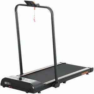 Buy HOMCOM Foldable Walking Treadmill, with LED Display and Wheels, for Home, Office, Fitness Studio, Orange