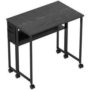 Buy 80 cm Drop Leaf Writing Work Desk - Black