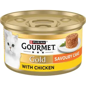 Buy GOURMET Gold Savoury Cake Chicken Wet Cat Food 85g (Pack of 12)