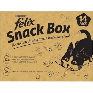 Buy FELIX Mixed Snack Box Cat Treats 810g