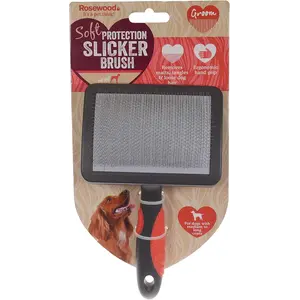 Buy Rosewood Soft Protection Slicker Brush for Dogs, Large