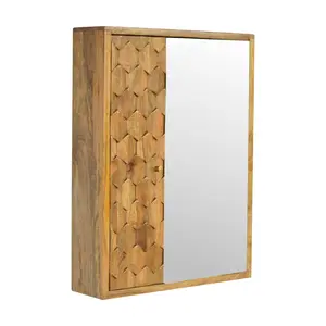 Buy Pineapple Carved Mirror Cabinet